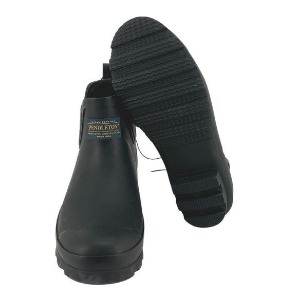 Pendleton | Women's Lined Rubber Chelsea Boots | Black | Various Sizes - Picture 6 of 7
